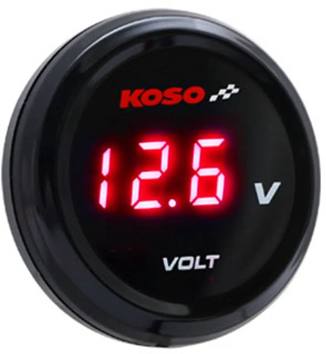 Koso i-Gear 7-19,9V Voltmeter - Rood
