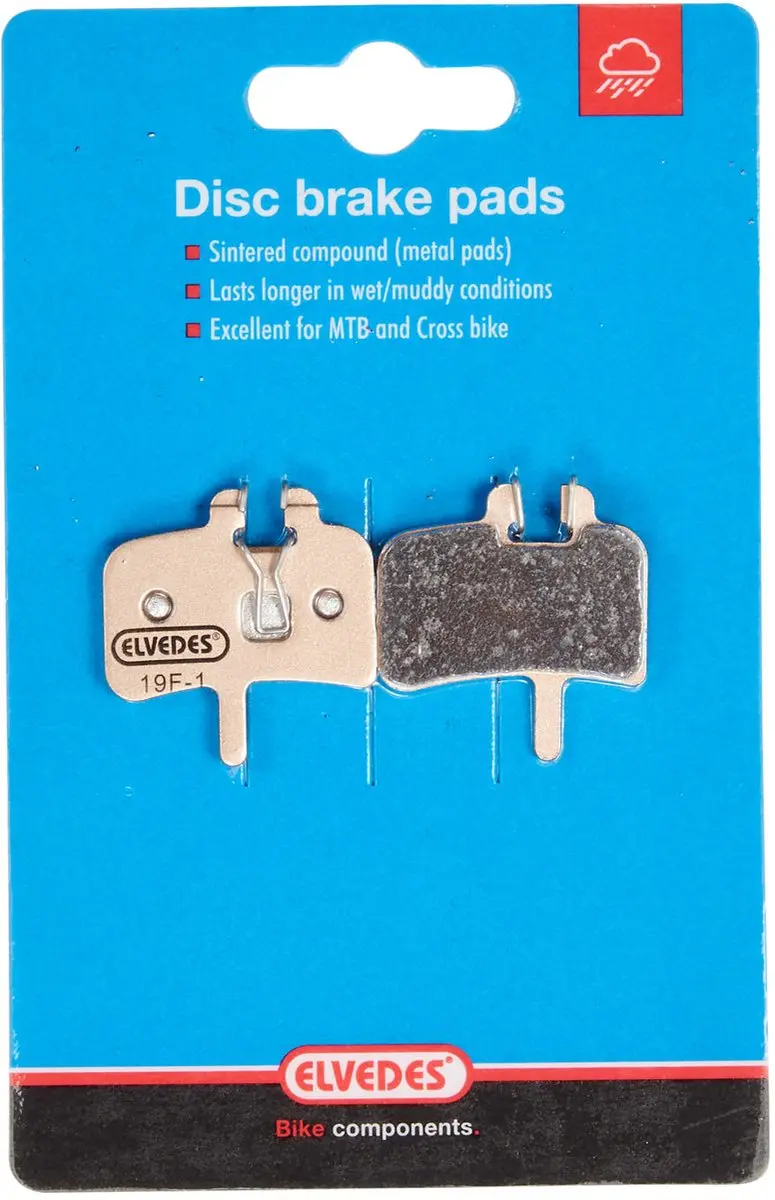 Elvedes 6850-S Hayes Schijfrem Blokset - Sintered - afbeelding 4 van 6