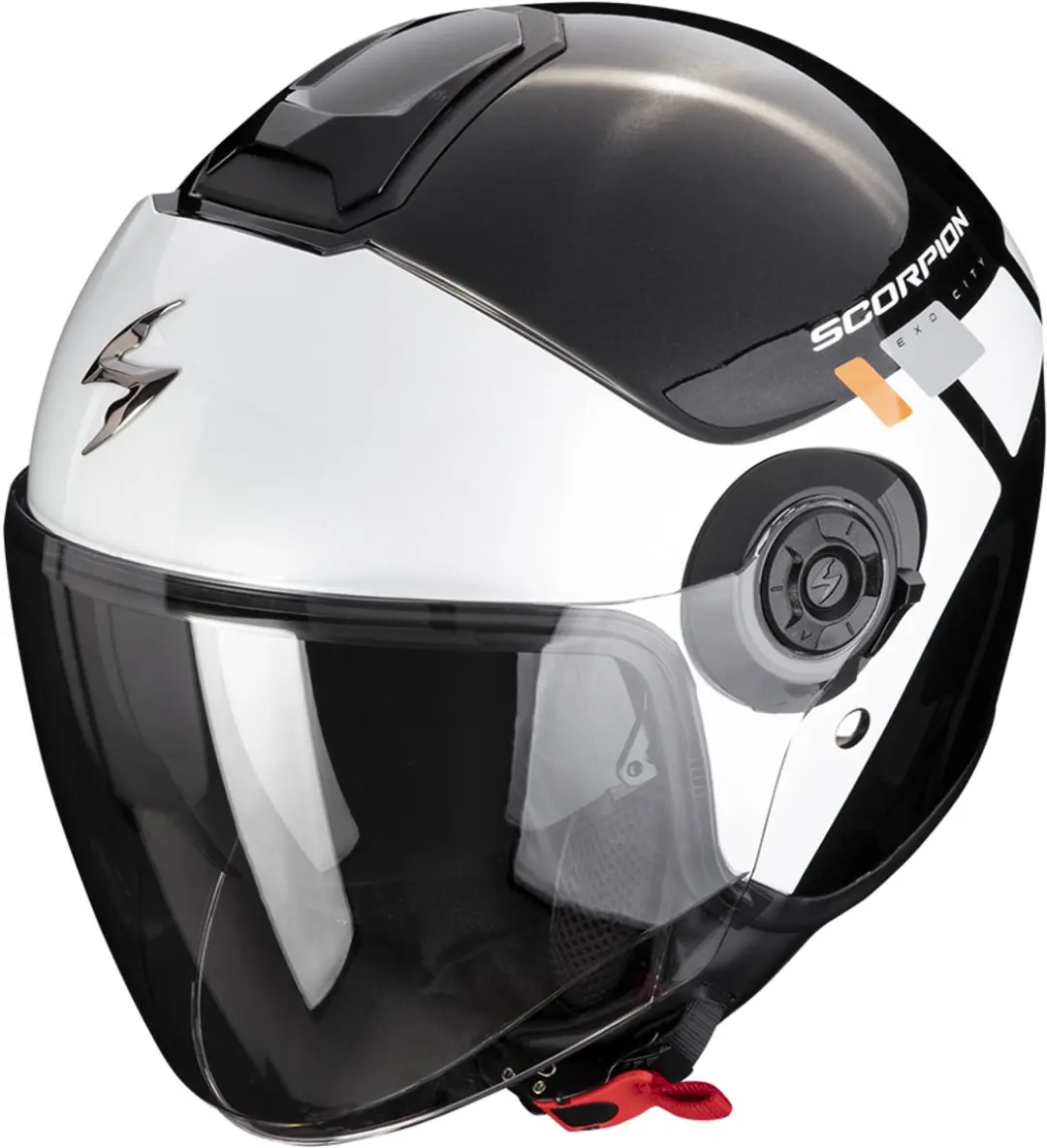 Scorpion Exo-City II Mall Metal Zwart-Wit-Zilver Jethelm