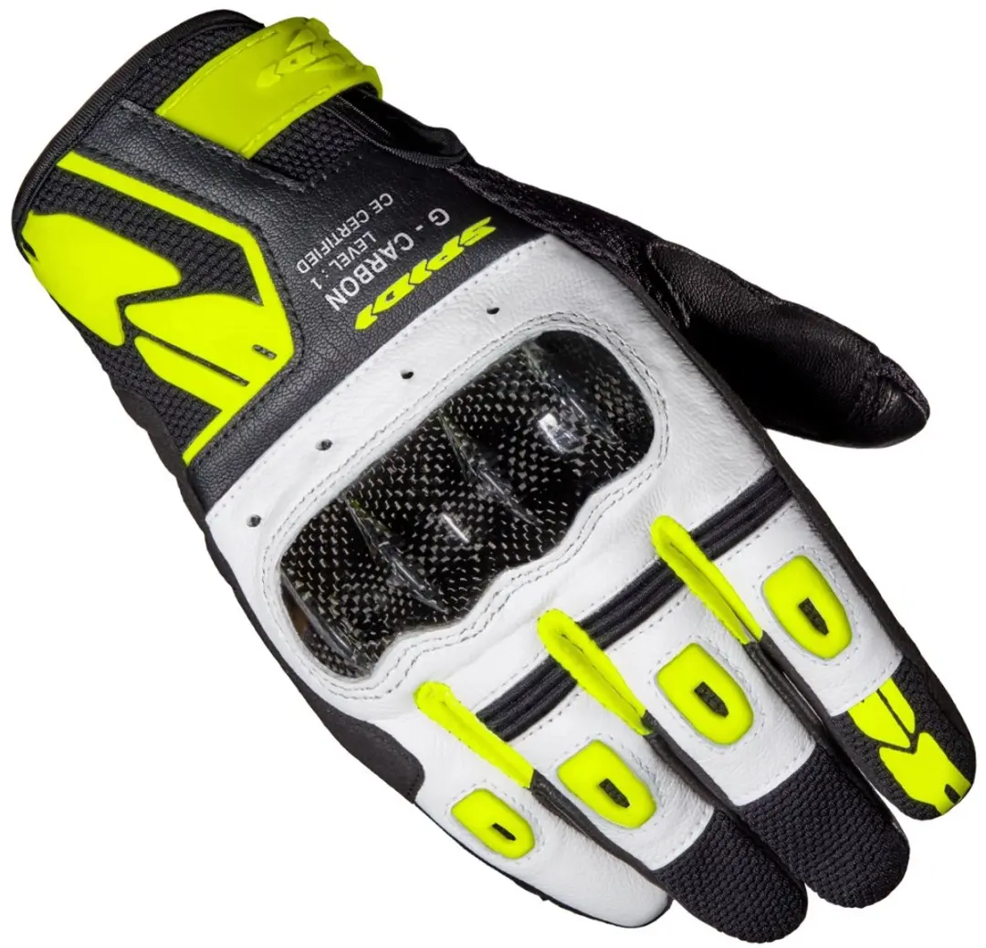 Spidi G-Carbon Zwart Fluo Geel