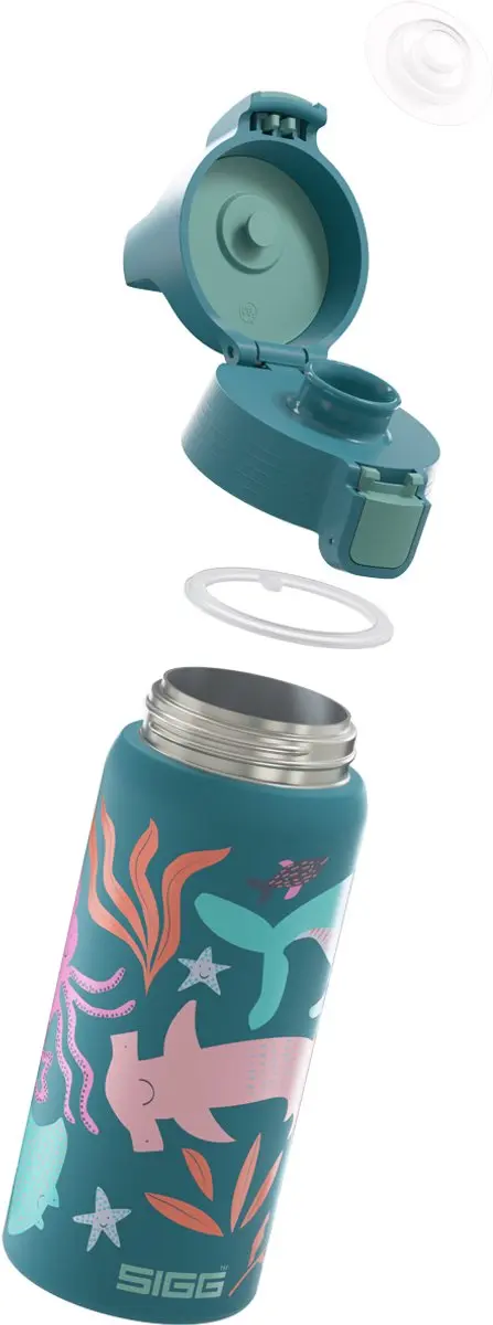 Sigg Blue World Drinkfles 0,25L - Groen - afbeelding 3 van 6