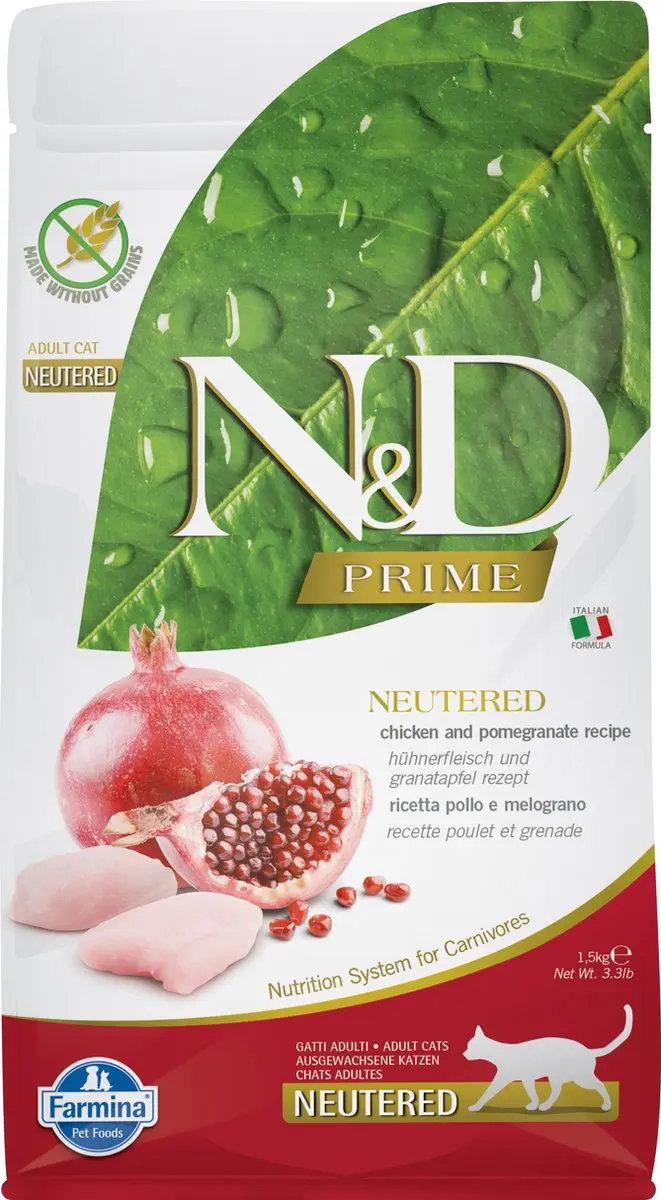 N&D Prime Gecastreerde Kat Kip 1,5kg