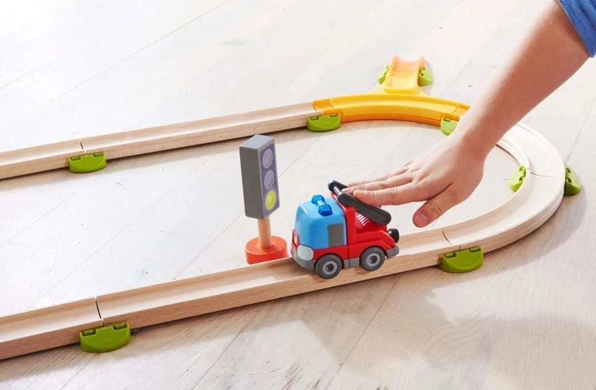HABA Kullerbü Ladderwagen - Rood