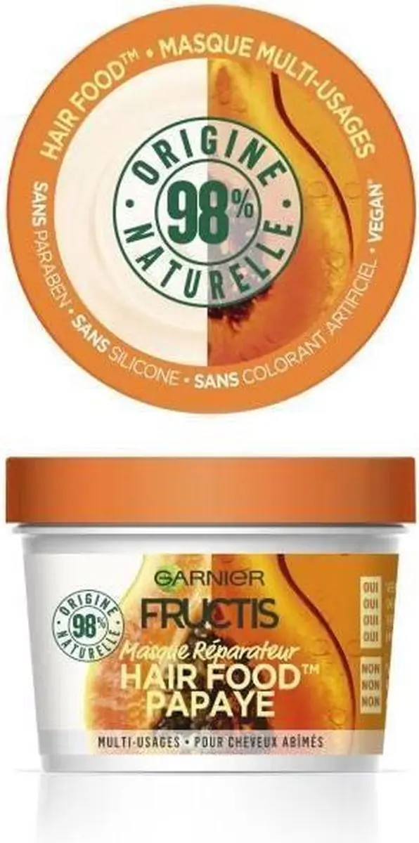 GARNIER Fructis Herstelmasker Haarvoer Papaya