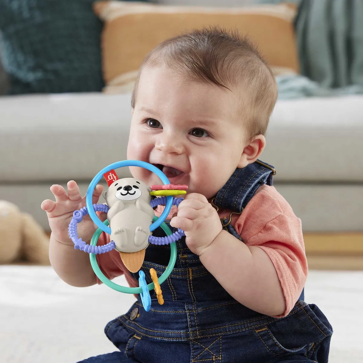 Fisher Price Otter Greif- en Beißring HJW12 - Multicolor