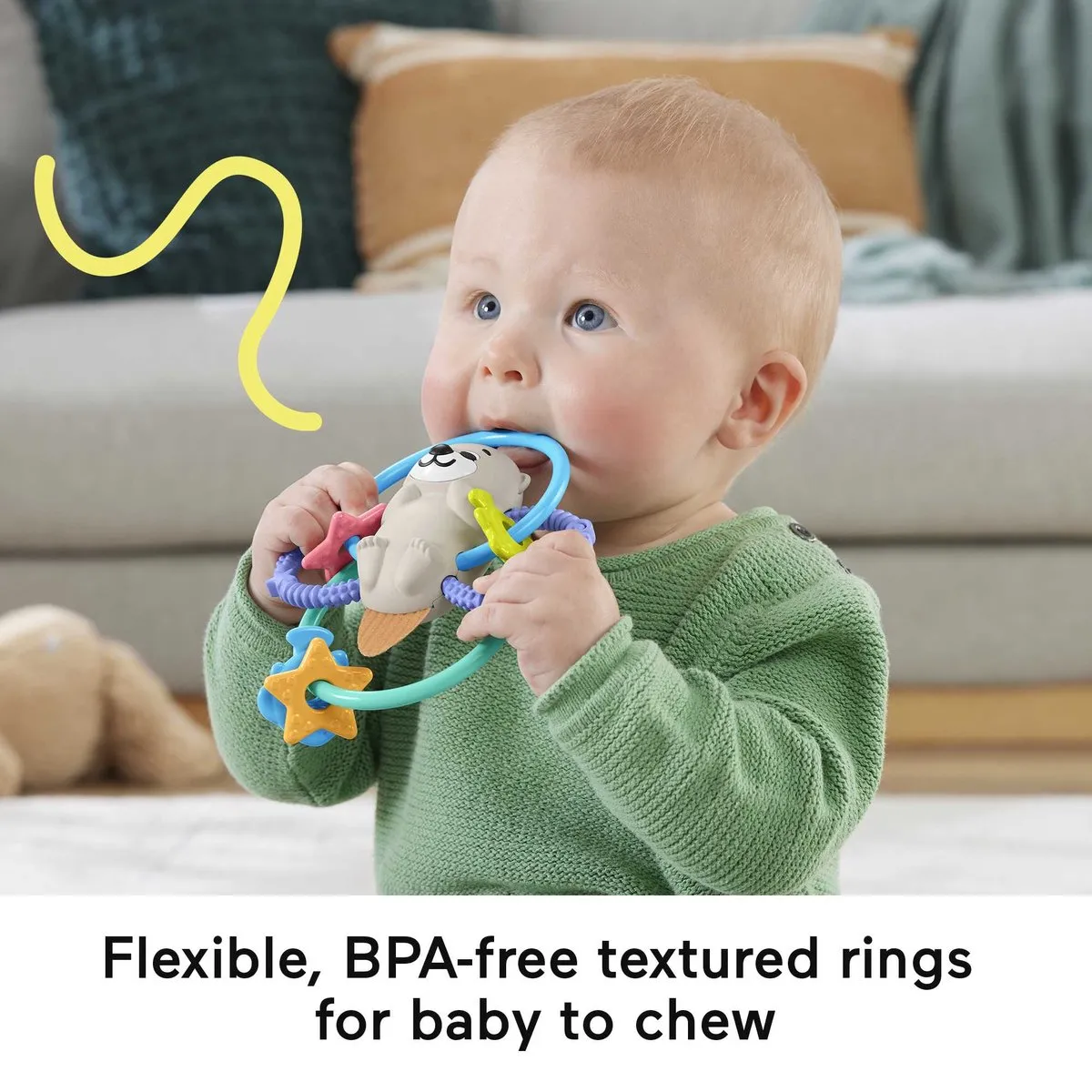 Fisher Price Otter Greif- en Beißring HJW12 - Multicolor
