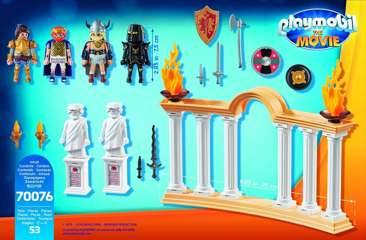 Playmobil The Movie Keizer Maximus Colosseum 70076 - Multicolor