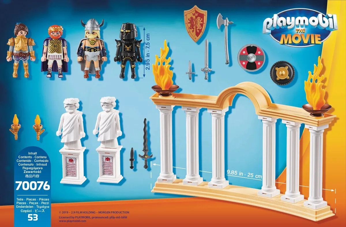 Playmobil The Movie Keizer Maximus Colosseum 70076 - Multicolor