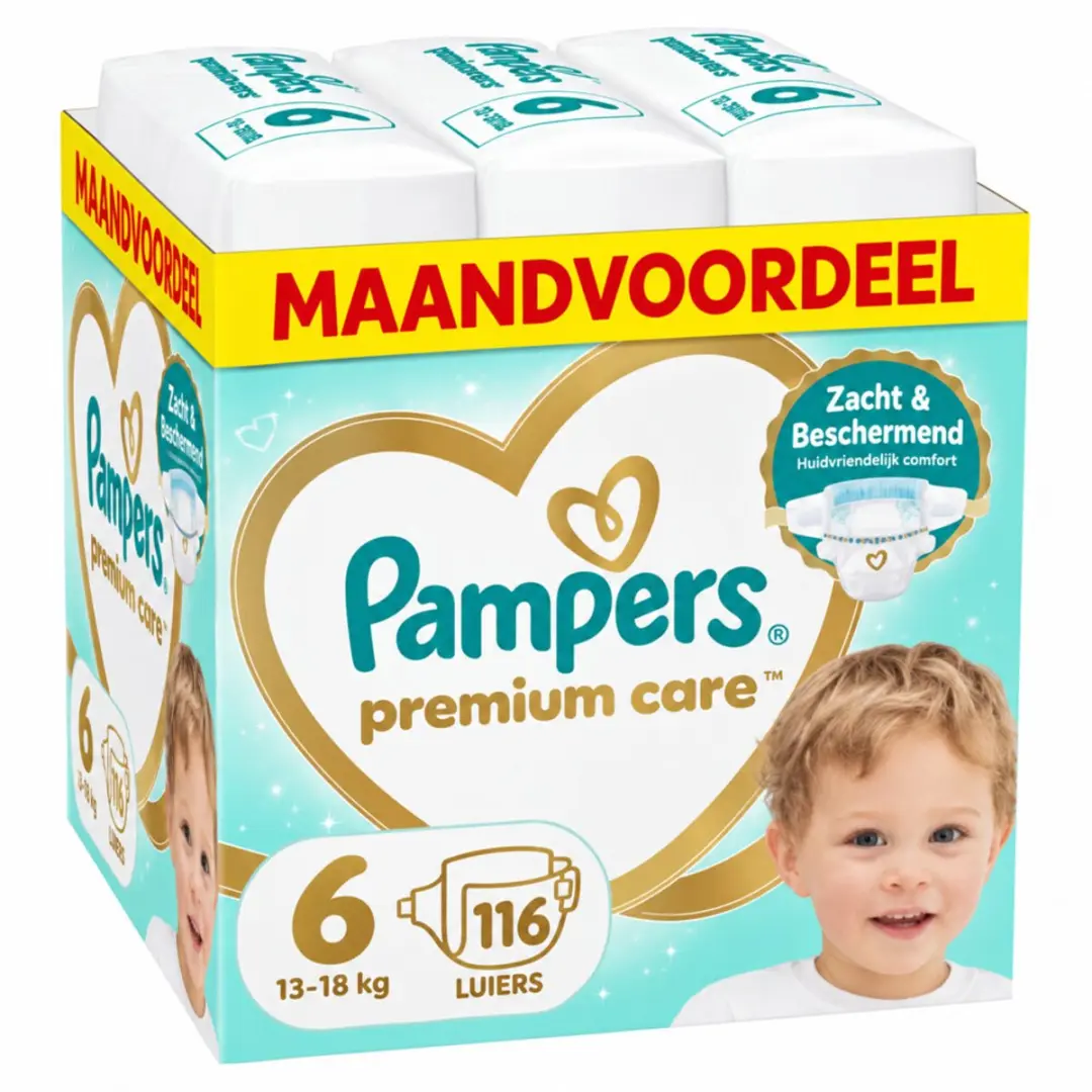 Pampers Premium Care Luiers Maat 6 116 Stuks