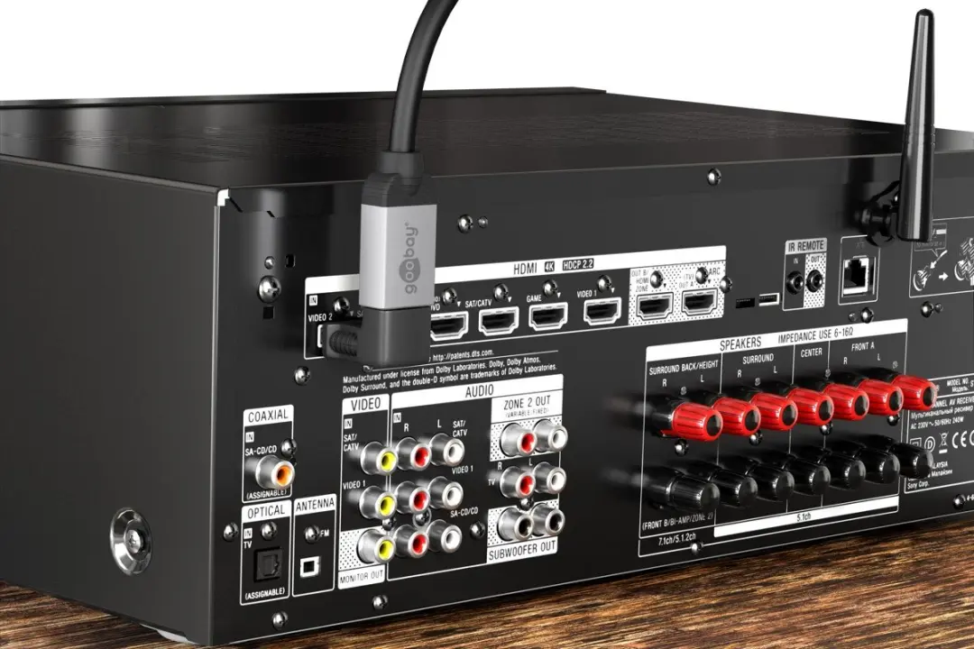 Goobay HDMI-hoekadapter 4K/60Hz - 18 Gbit/s - Zwart