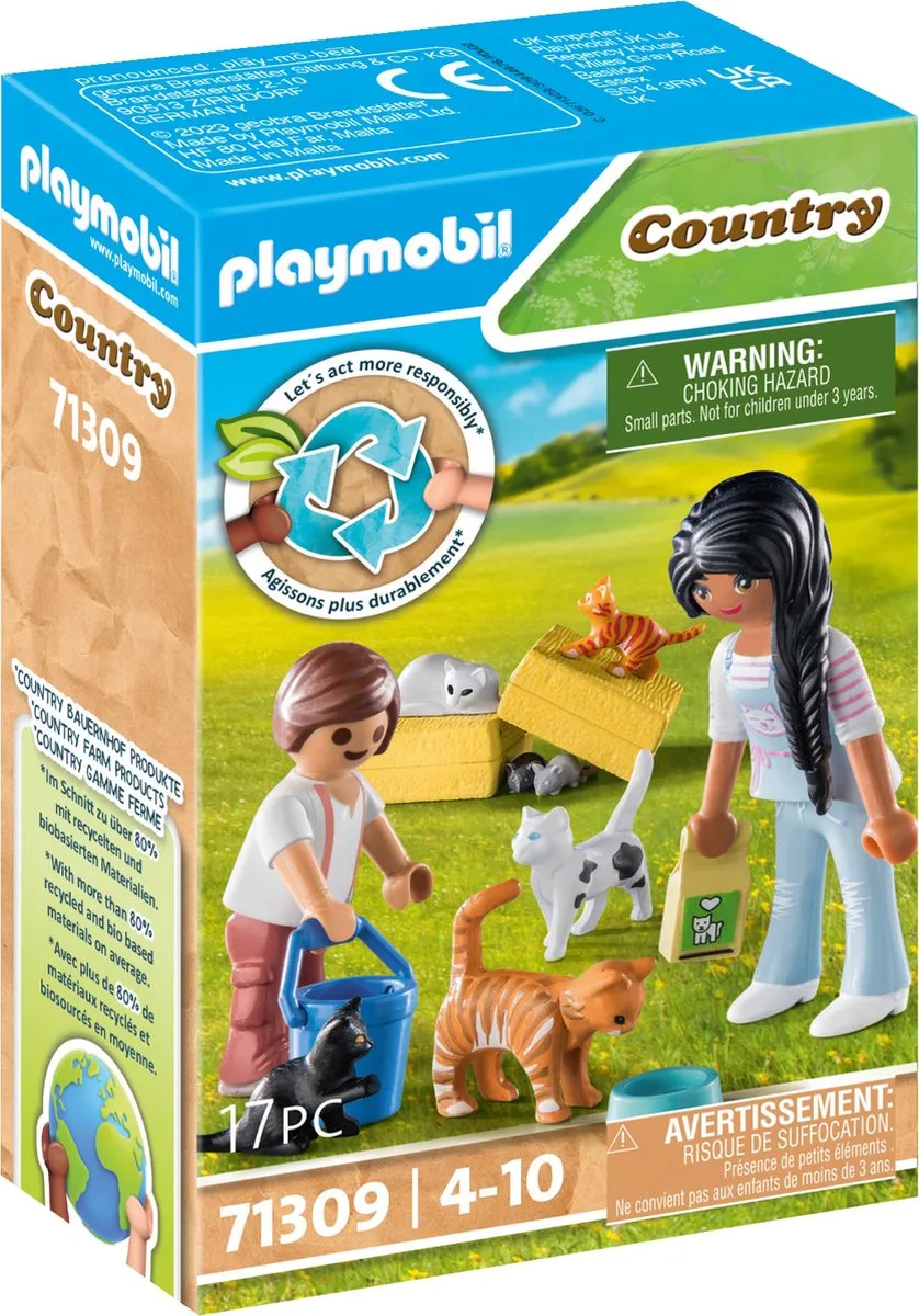 Playmobil Country Kattenfamilie 71309