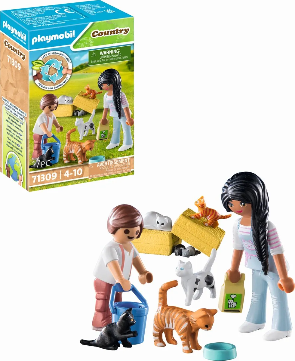 Playmobil Country Kattenfamilie 71309 - Multicolor