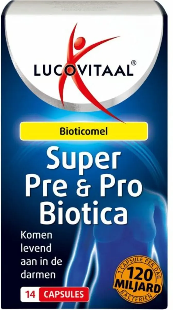 Lucovitaal Super Pre & Biotica 14 Capsules - 120 Miljard Bacteriën - afbeelding 3 van 6