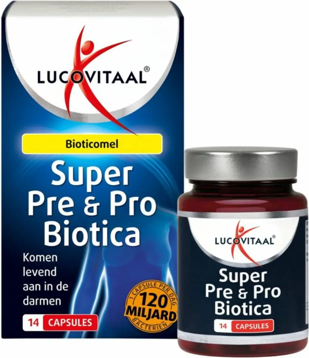 Lucovitaal Super Pre & Biotica 14 Capsules - 120 Miljard Bacteriën - afbeelding 5 van 6
