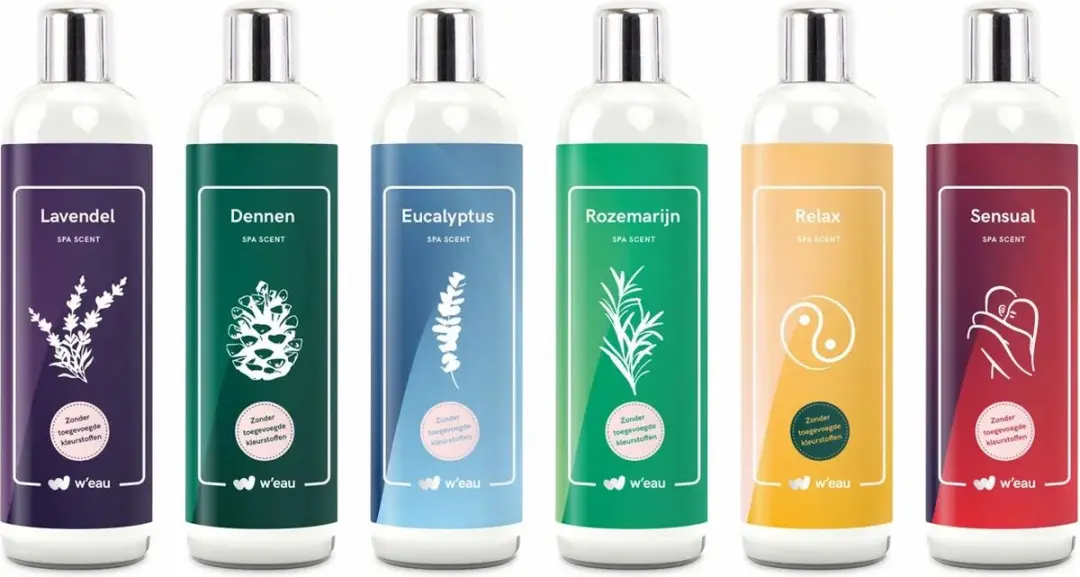 Spa geuren set W'eau 6 x 250 ml (Jacuzzi)