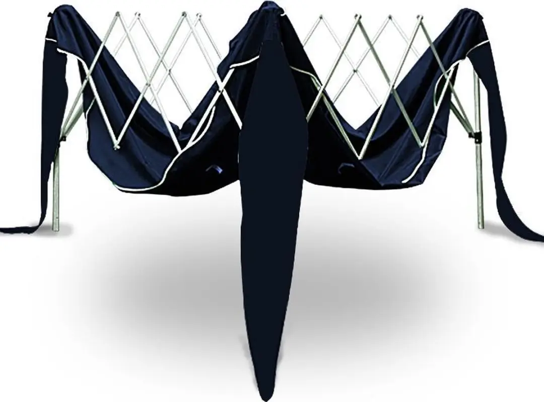Deuba Inklapbare Partytent Blauw - 2 Zijkanten - afbeelding 4 van 6