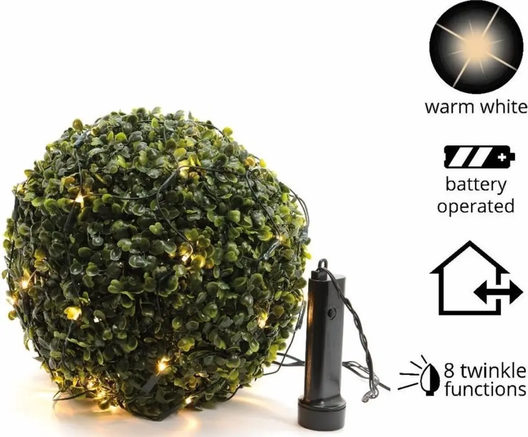 Kerstverlichting LED durawise lichtnet -div lichtstanden Ø 35cm