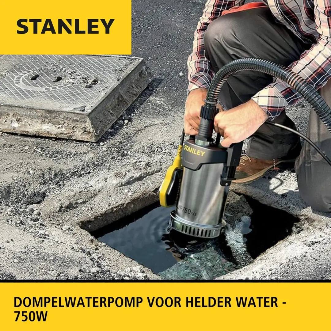 Stanley Dompelpomp RVS 750W - 11.000 l/u - afbeelding 5 van 6
