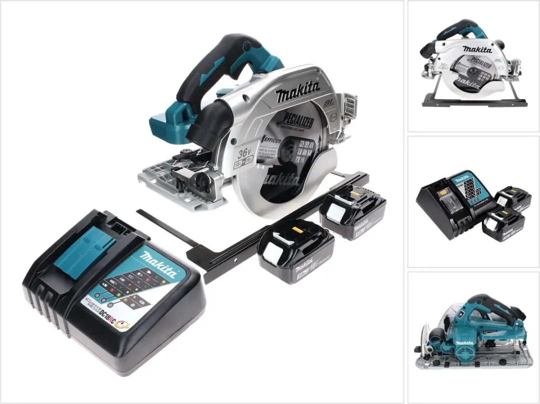 Makita DHS 900 RF2 accu-handcirkelzaag 36 V (2x 18 V) 235 mm borstelloos + 2x ac