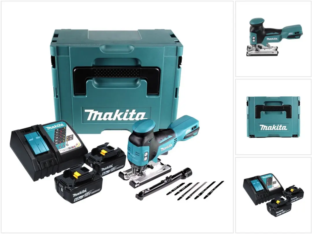 Makita DJV 181 RGJ accu pendelzaag 18 V borstelloos + 2x accu 6,0 Ah + oplader +