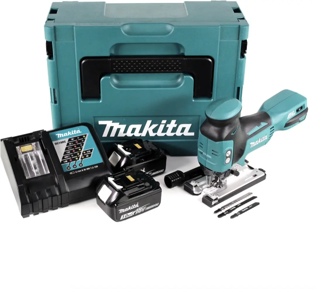 Makita DJV181RFJ Pendelzaag 18V - 2x 3,0Ah Accu + Lader + Makpac - afbeelding 4 van 5