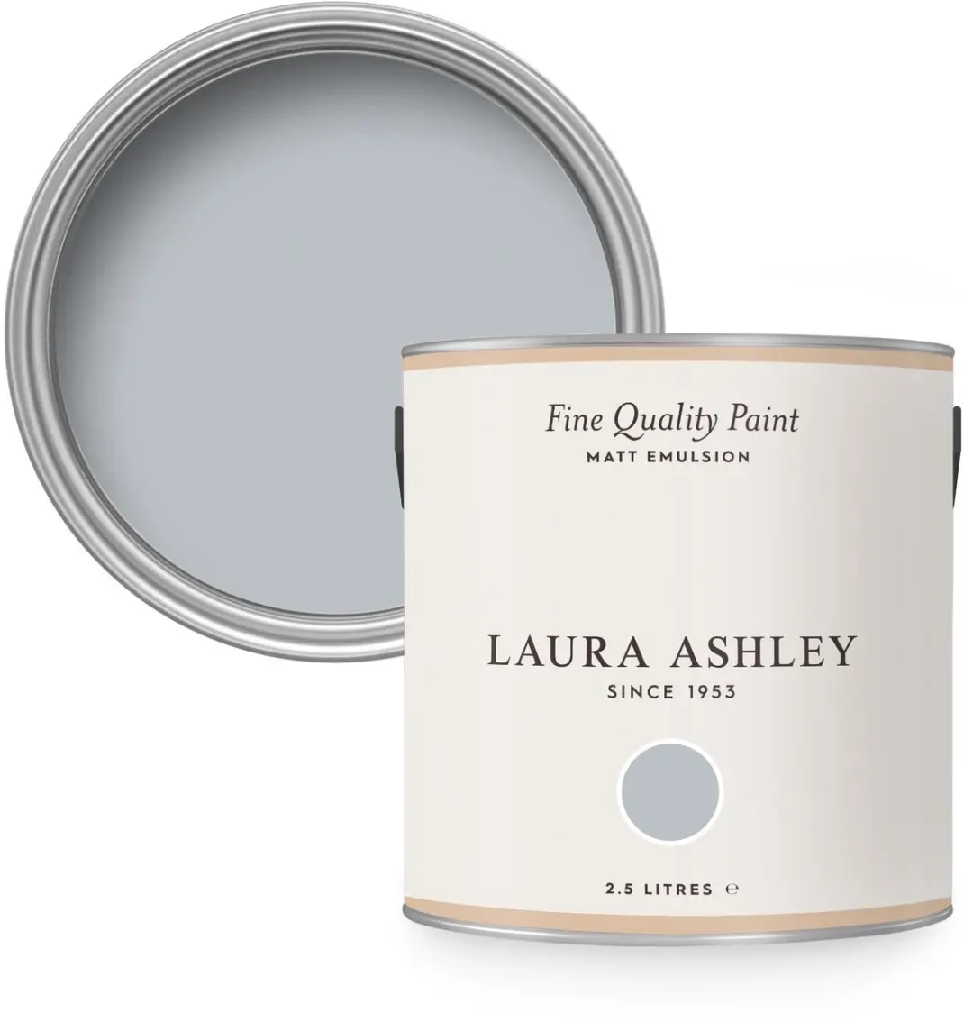 Laura Ashley Muurverf Mat 2.5L Pale Slate Grijs