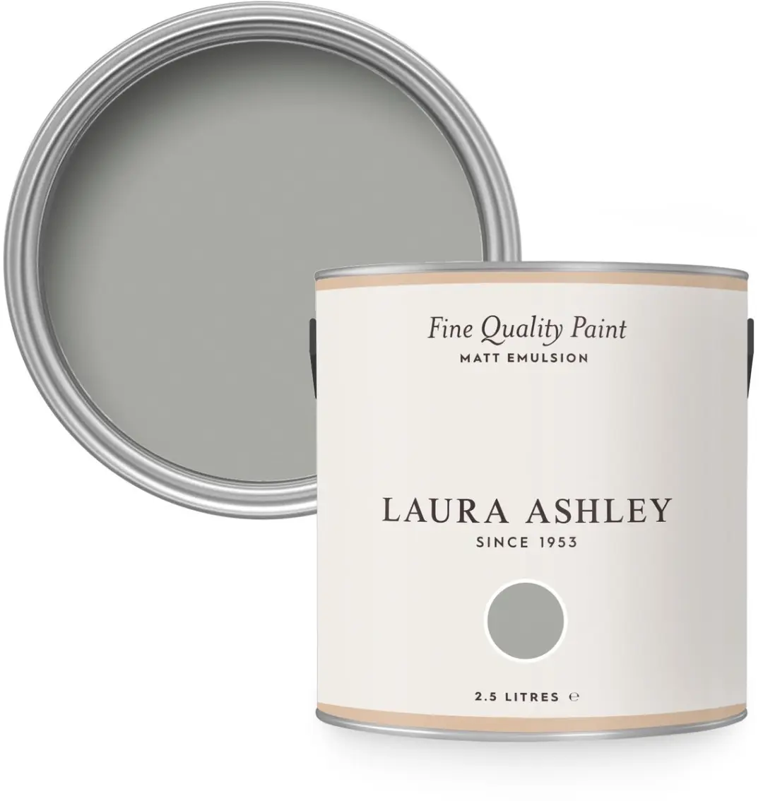Laura Ashley Muurverf Mat 2.5L Steel Grijs