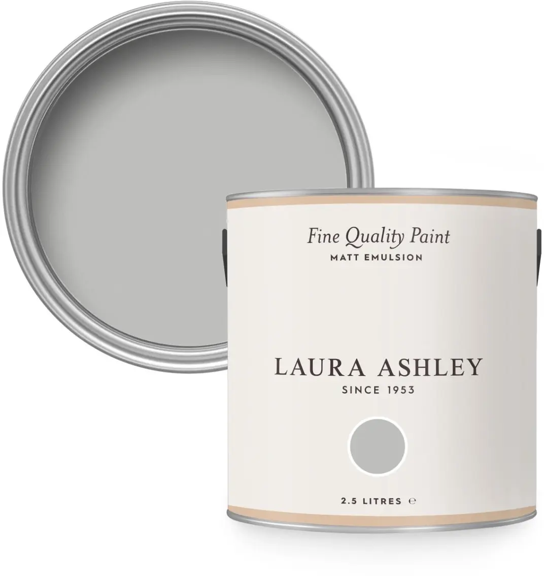 Laura Ashley Muurverf Mat 2.5L Pale Steel Grijs