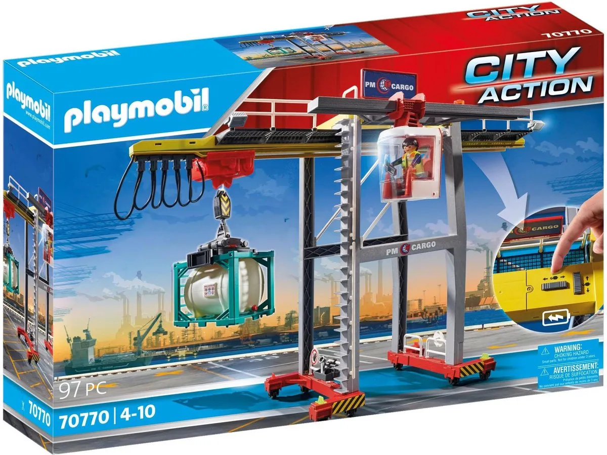 Playmobil City Action Cargo Portaalkraan 70770