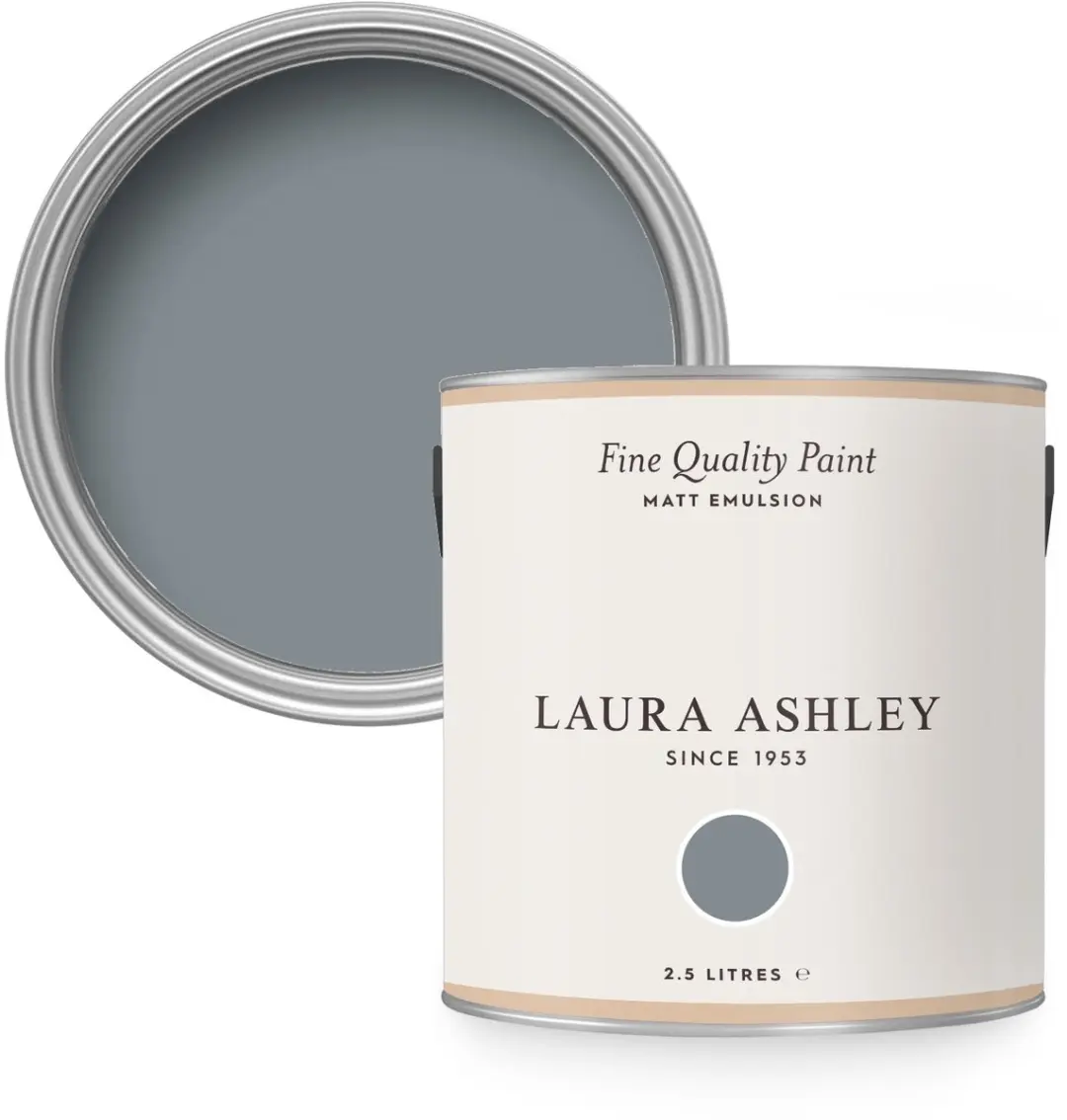 Laura Ashley Muurverf Mat 2.5L Dark Slate Grijs