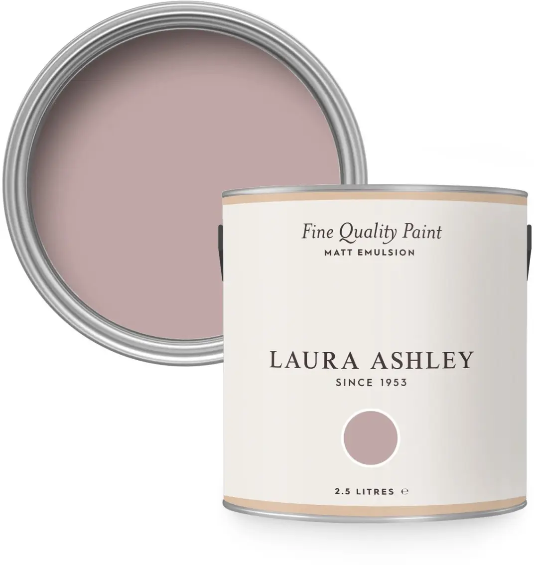 Laura Ashley Muurverf Mat 2.5L Dark Blush Roze