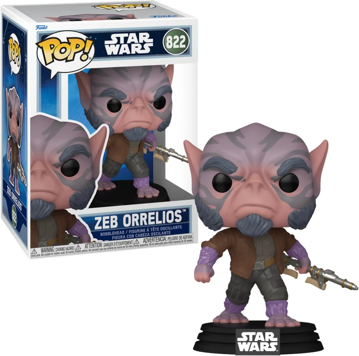 Funko POP Star Wars Mandalorian & Grogu Zeb Orrelios