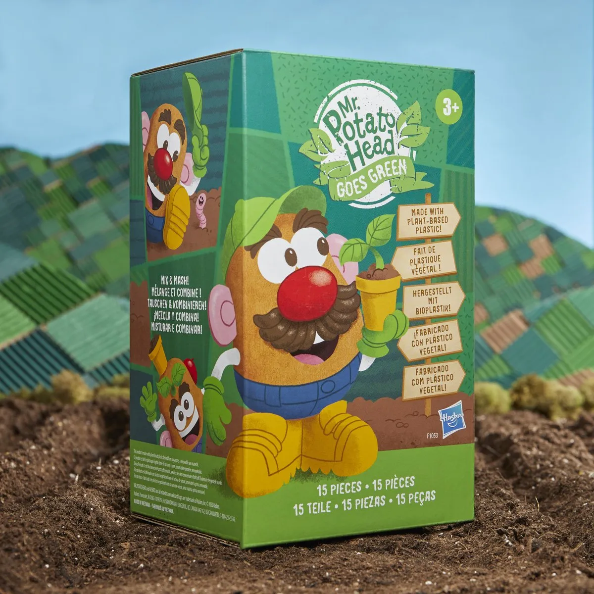 Mr. Potato Head Goes Green 15 Stuks Gemaakt Van Plantaardig Plastic - Kinderspeelgoed