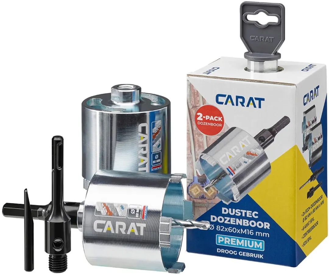 Carat Dozenboor Premium 2-pack 82 x 60mm M16