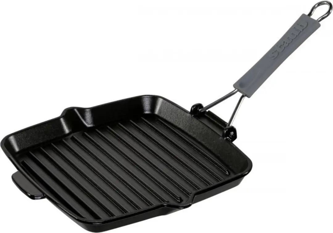 Staub Grillpan Gietijzer 24cm - Zwart