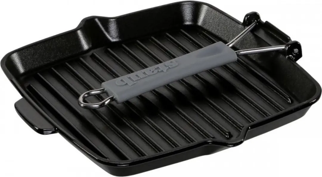 Staub Grillpan Gietijzer 24cm - Zwart