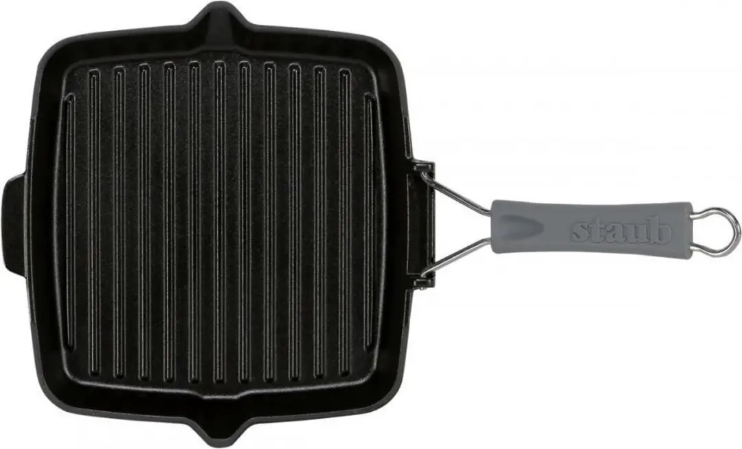 Staub Grillpan Gietijzer 24cm - Zwart