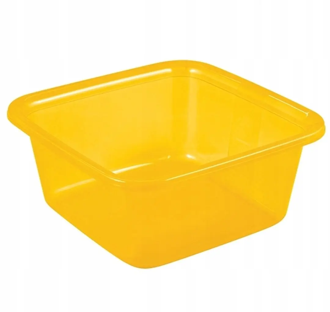 Keter Vierkant Kom 11L Transparant Oranje