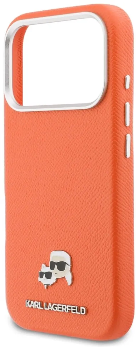 Karl Lagerfeld Hoesje Karl & Choupette Saffiano iPhone 17 Pro Max - Transparent