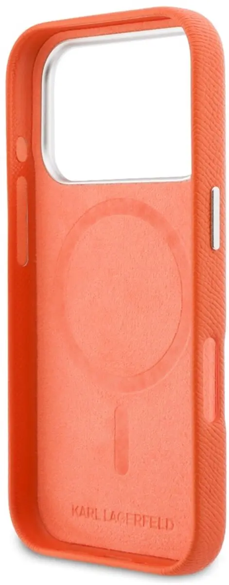 Karl Lagerfeld Hoesje Karl & Choupette Saffiano iPhone 17 Pro Max - Transparent