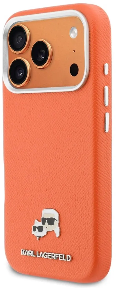 Karl Lagerfeld Hoesje Karl & Choupette Saffiano iPhone 17 Pro Max - Transparent