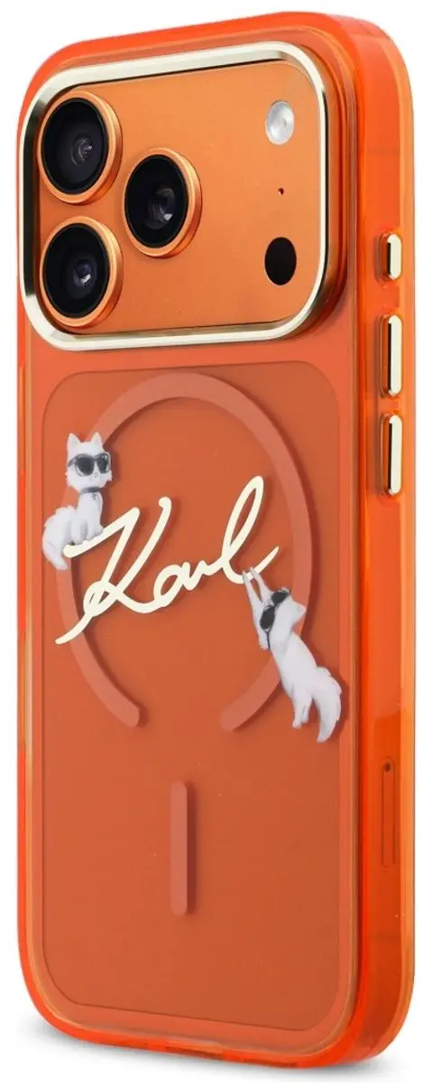 Karl Lagerfeld Hoesje IML Choupettes Logo MagSafe iPhone 17 - Transparent - 3666339606541