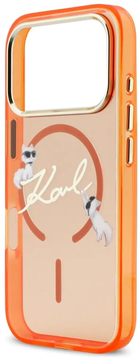 Karl Lagerfeld Hoesje IML Choupettes Logo MagSafe iPhone 17 - Transparent - 3666339606541