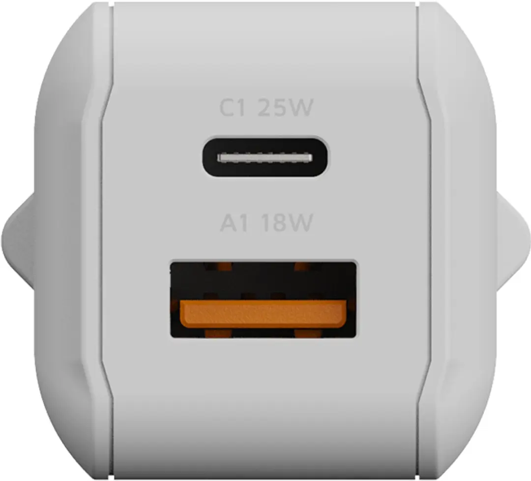 Xtorm XECNG250 USB-C Oplader 25W - 2x USB - Wit - afbeelding 3 van 6