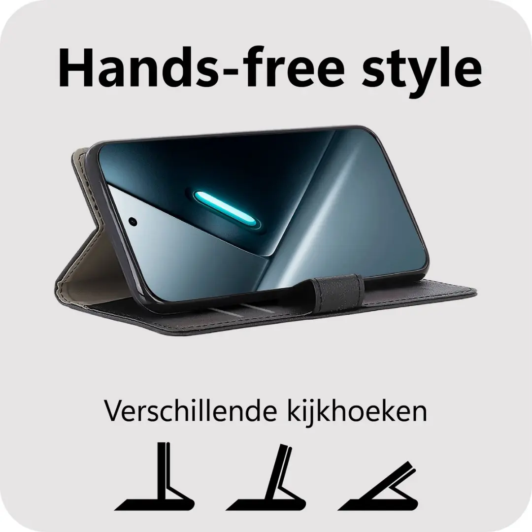Just in Case Bookcase Classic MXM2907CW1 Hoesje - Xiaomi Poco X8 Pro - 2 Pasjes - Zwart