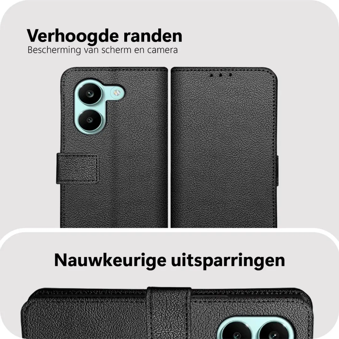 Just in Case Bookcase Classic MXM2907CW1 Hoesje - Xiaomi Poco X8 Pro - 2 Pasjes - Zwart
