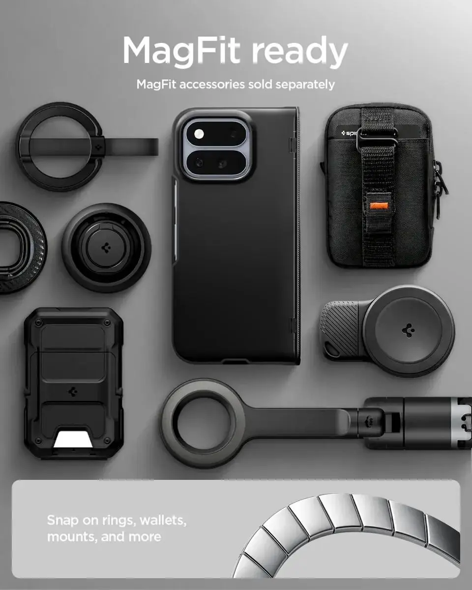 Spigen Slim Armor Pro MagFit ACS11458 Hoesje - Zwart