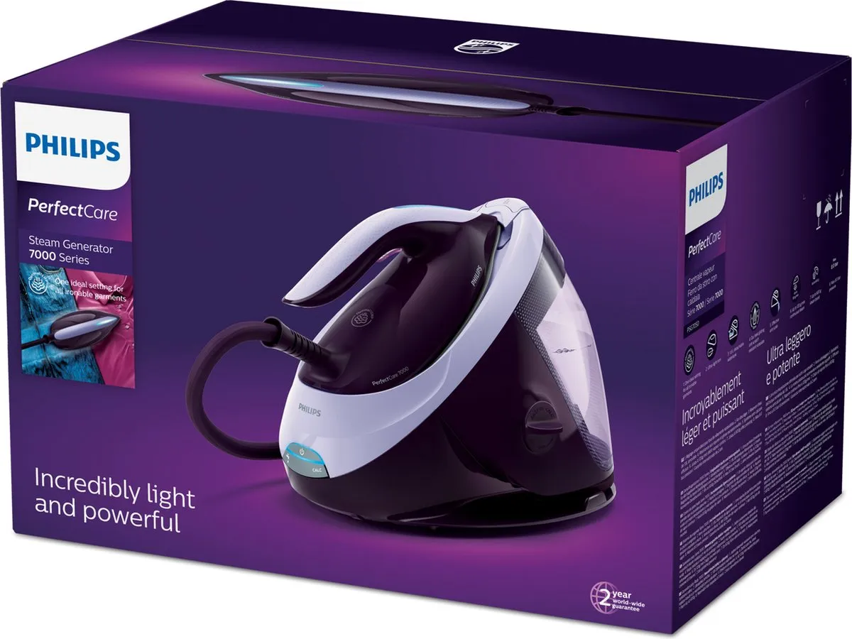 Philips PSG7050/30 Stoomstrijkijzer - 2100W - 1,8L - Violet - afbeelding 5 van 6
