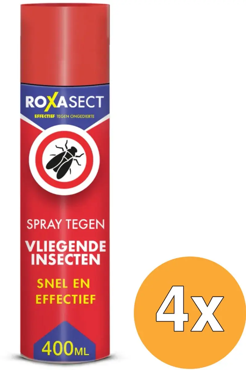 4x Roxasect Spuitbus vliegende insecten (400 ml)