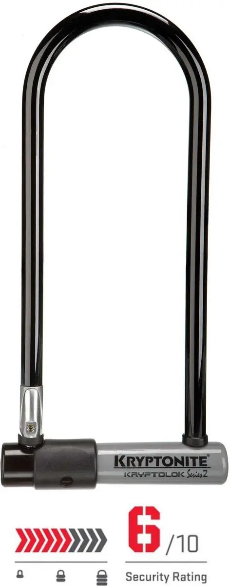 Kryptonite Beugelslot Kryptolok Ls 10,2 X 22,9 Cm Zwart/zilver